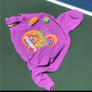 Poppi Brand Merch. Matching sweat set color purple